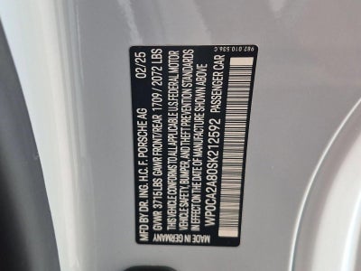 2025 Porsche 718 Boxster Roadster