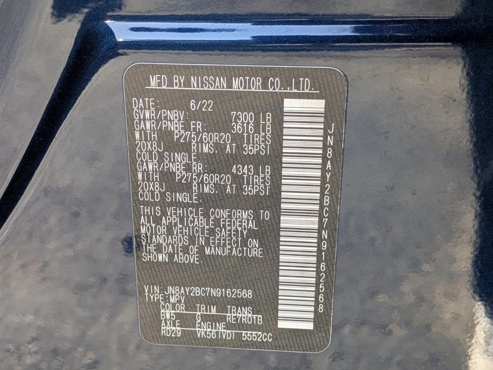 2022 Nissan Armada 4x2 SL