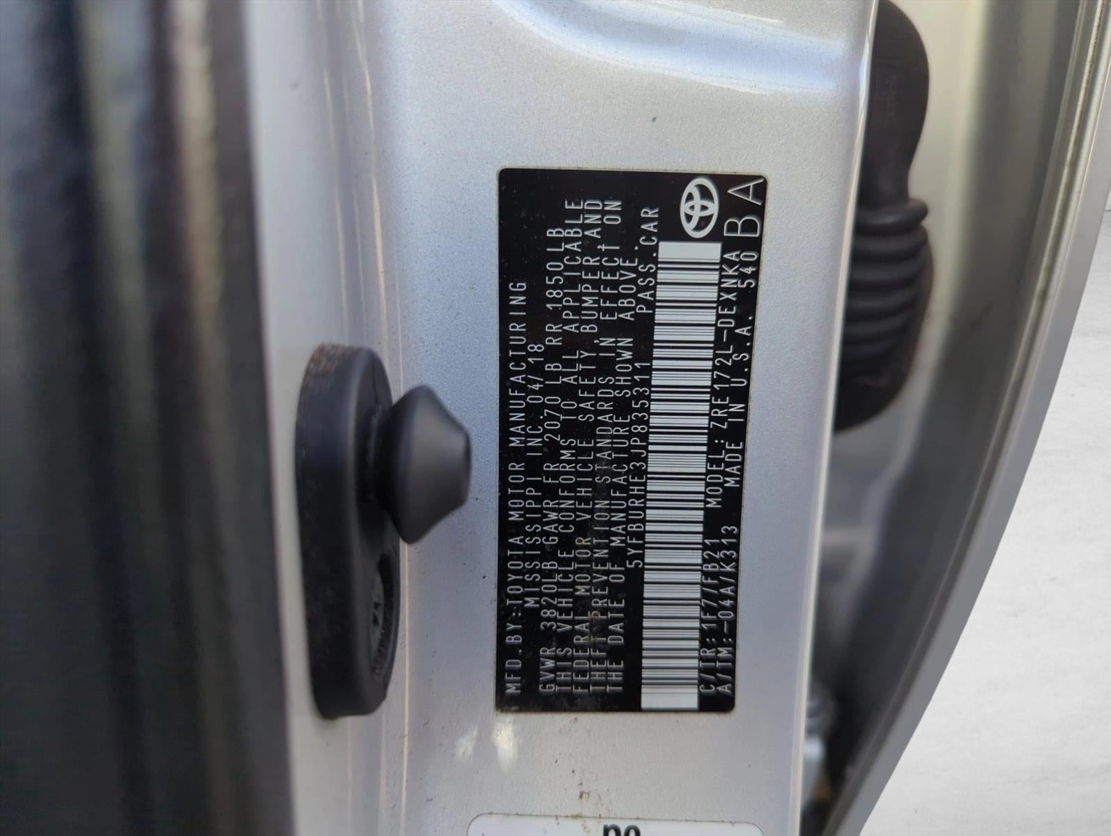 2018 Toyota Corolla LE CVT (Natl)