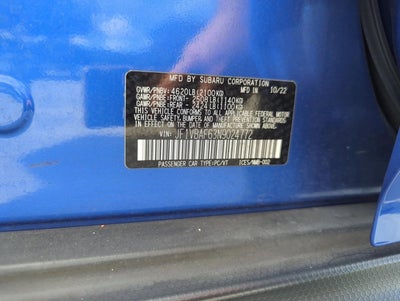 2022 Subaru WRX Premium Manual