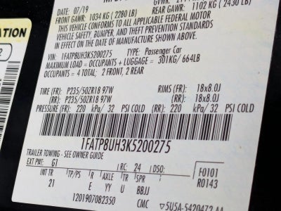 2019 Ford Mustang EcoBoost Convertible