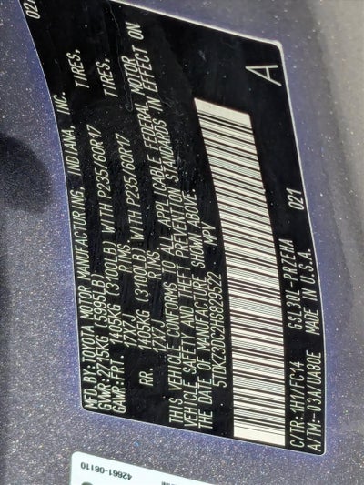 2017 Toyota Sienna LE FWD 8-Passenger (Natl)