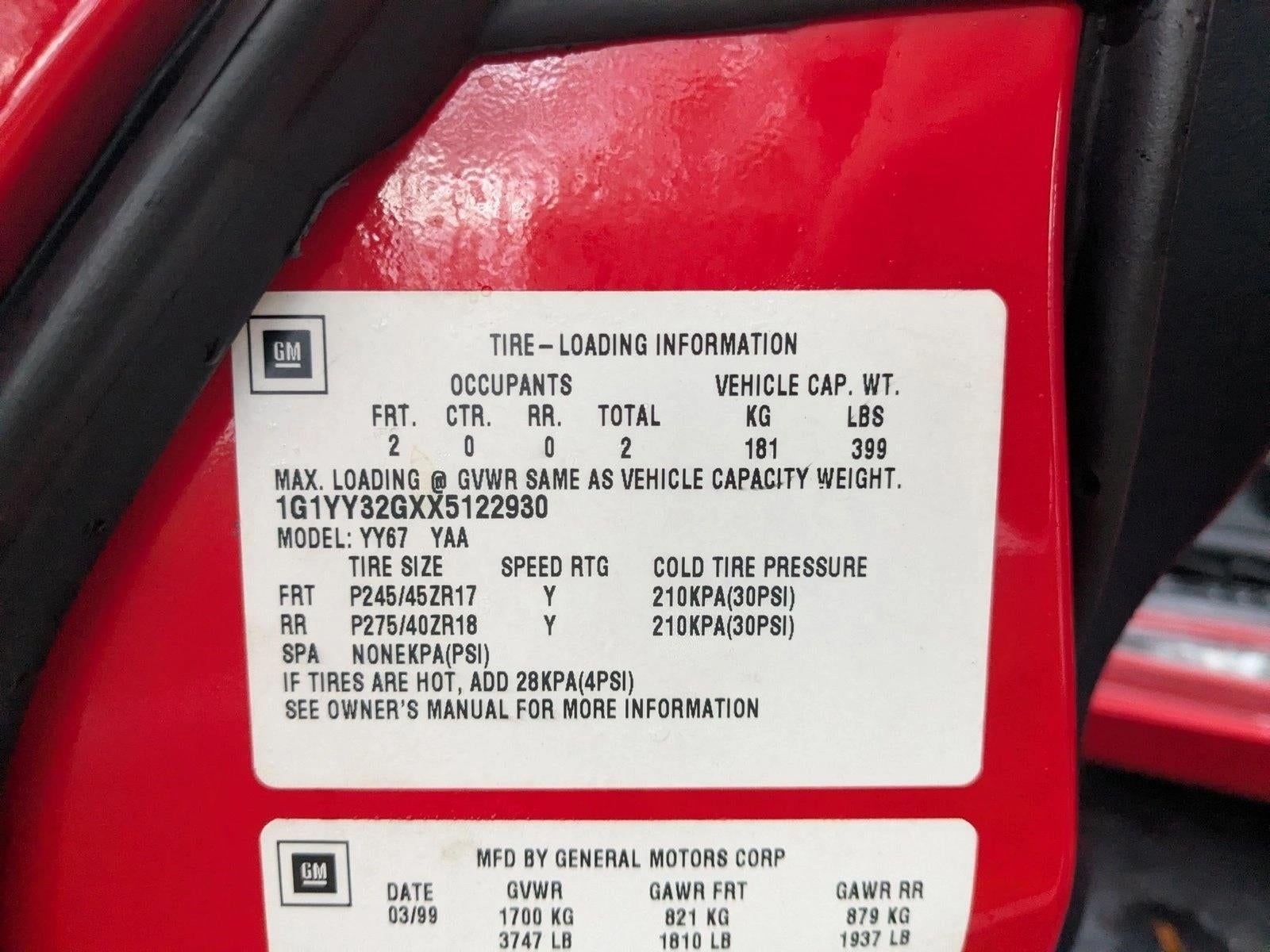 1999 Chevrolet Corvette Base