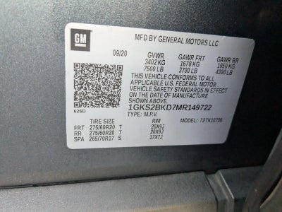 2021 GMC Yukon 4WD 4dr SLT