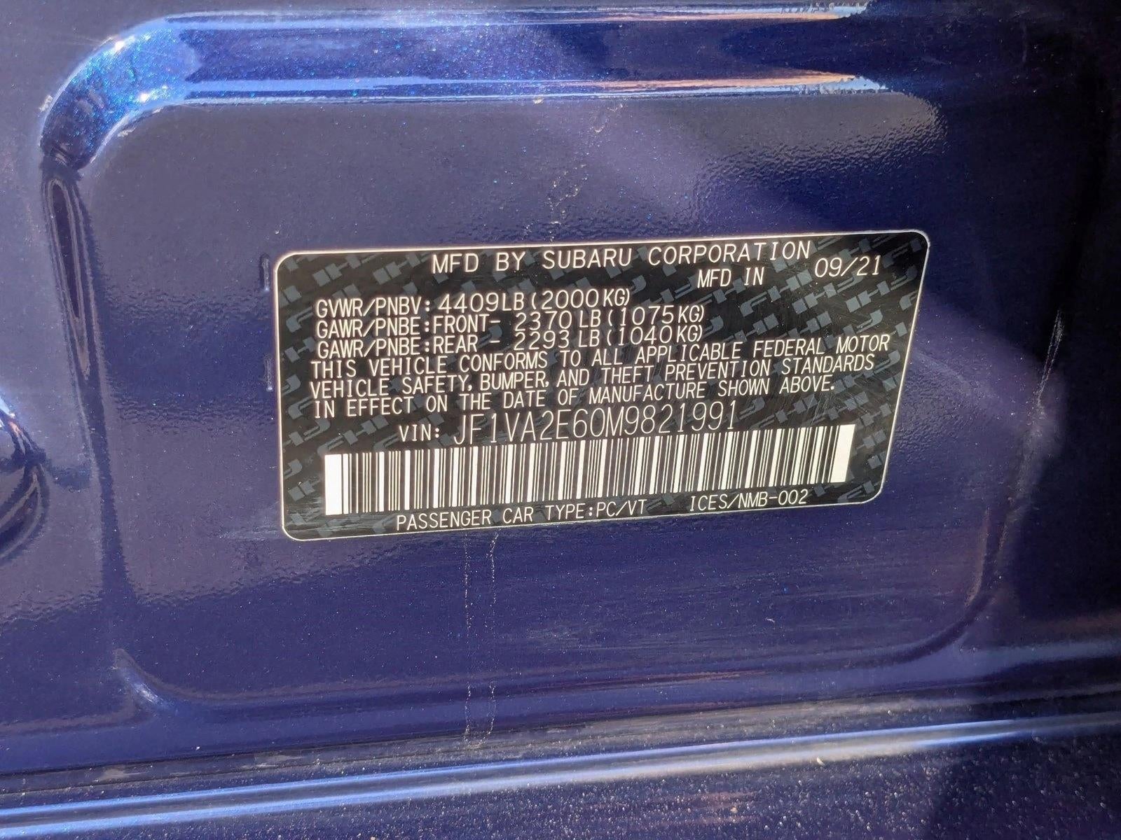 2021 Subaru WRX STI Manual