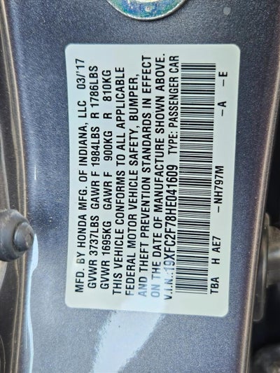 2017 Honda Civic Sedan EX CVT