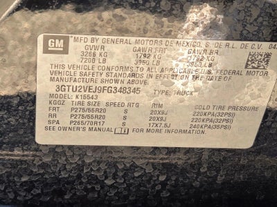 2015 GMC Sierra 1500 Crew Cab Short Box 4-Wheel Drive SLT