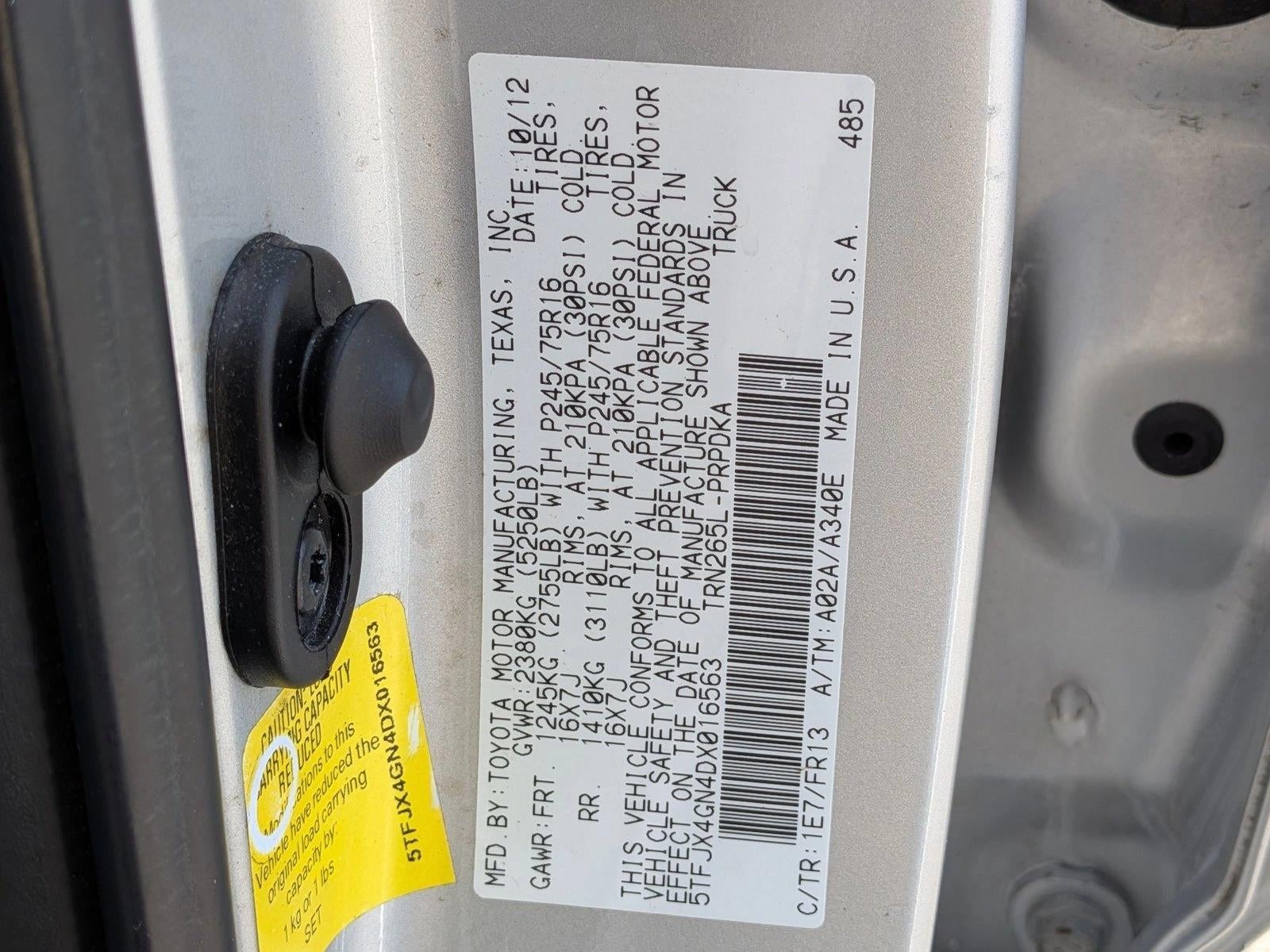 2013 Toyota Tacoma 2WD Double Cab Short Bed I4 Automatic PreRunner (Natl)