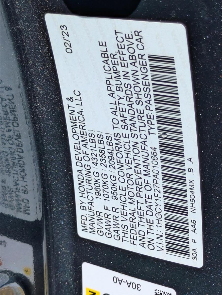 2023 Honda Accord Sedan LX CVT