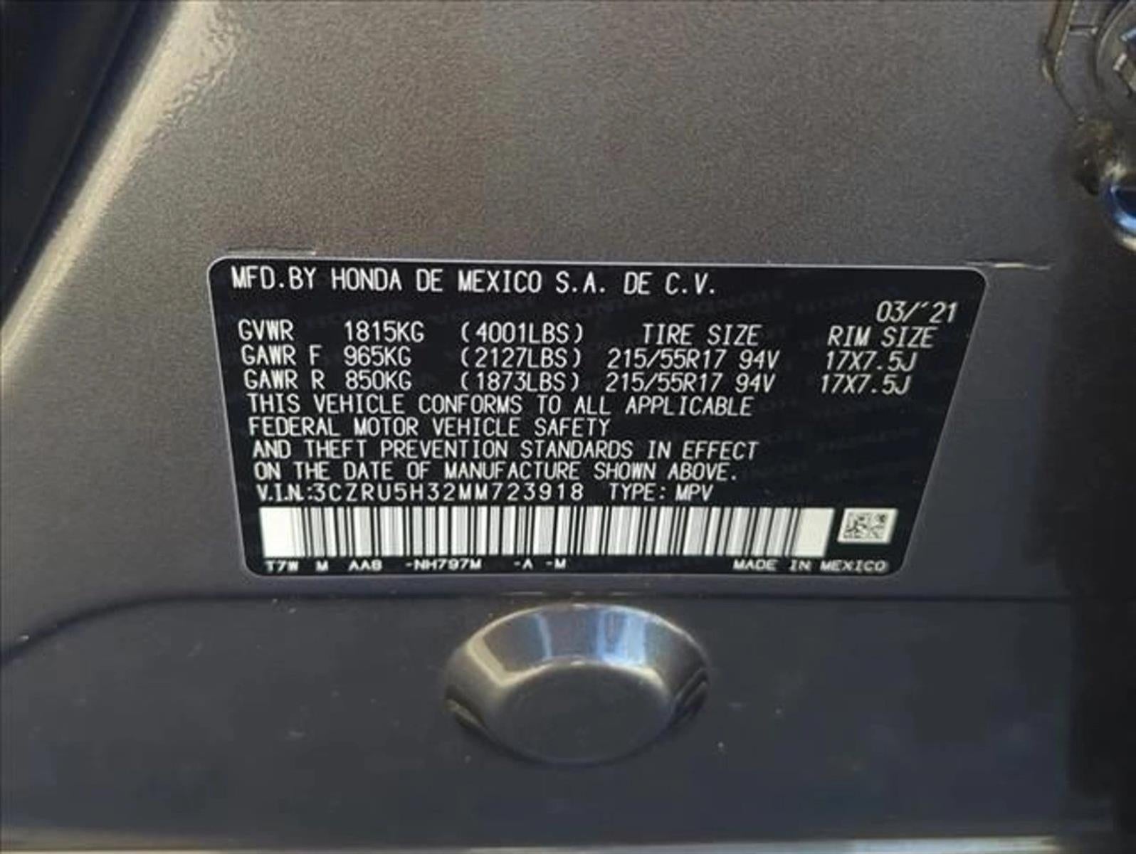 2021 Honda HR-V LX 2WD CVT