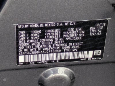 2018 Honda HR-V LX AWD CVT