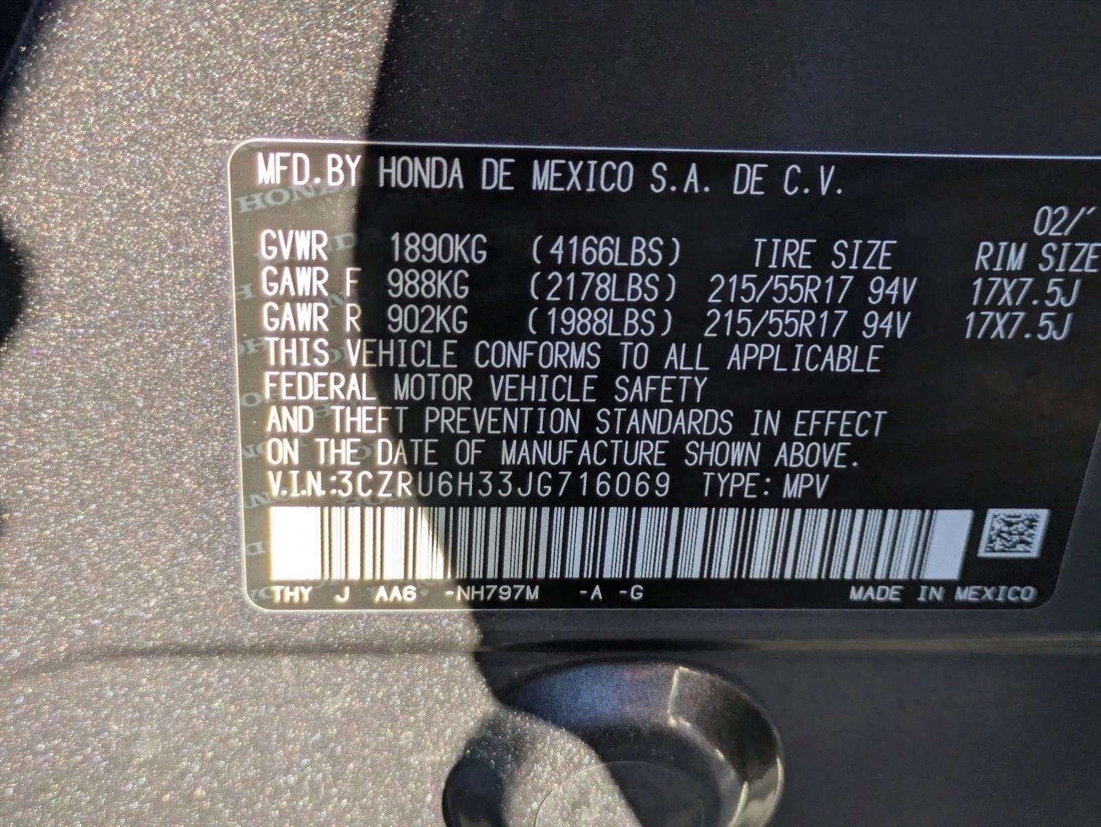 2018 Honda HR-V LX AWD CVT