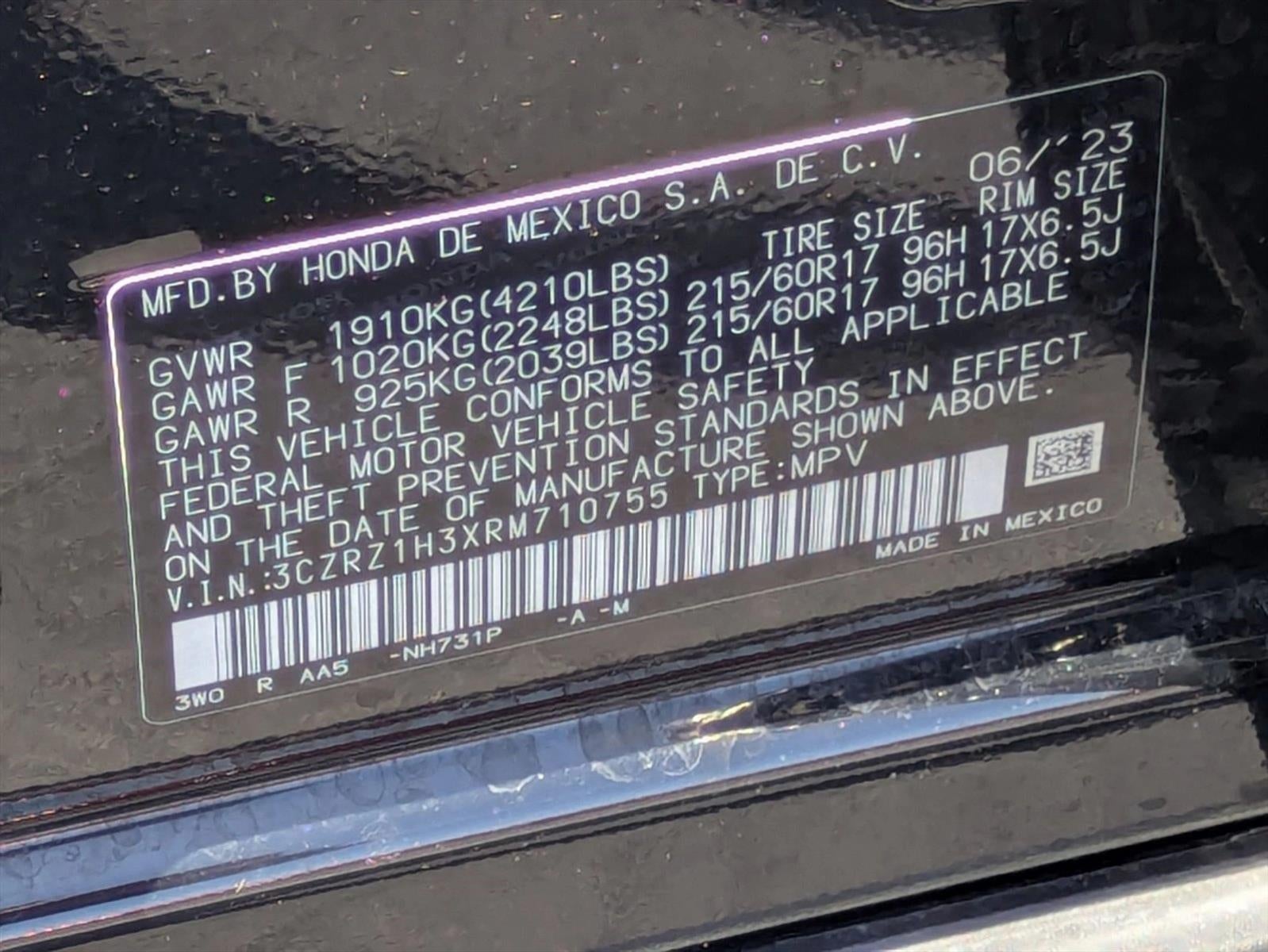 2024 Honda HR-V LX 2WD CVT