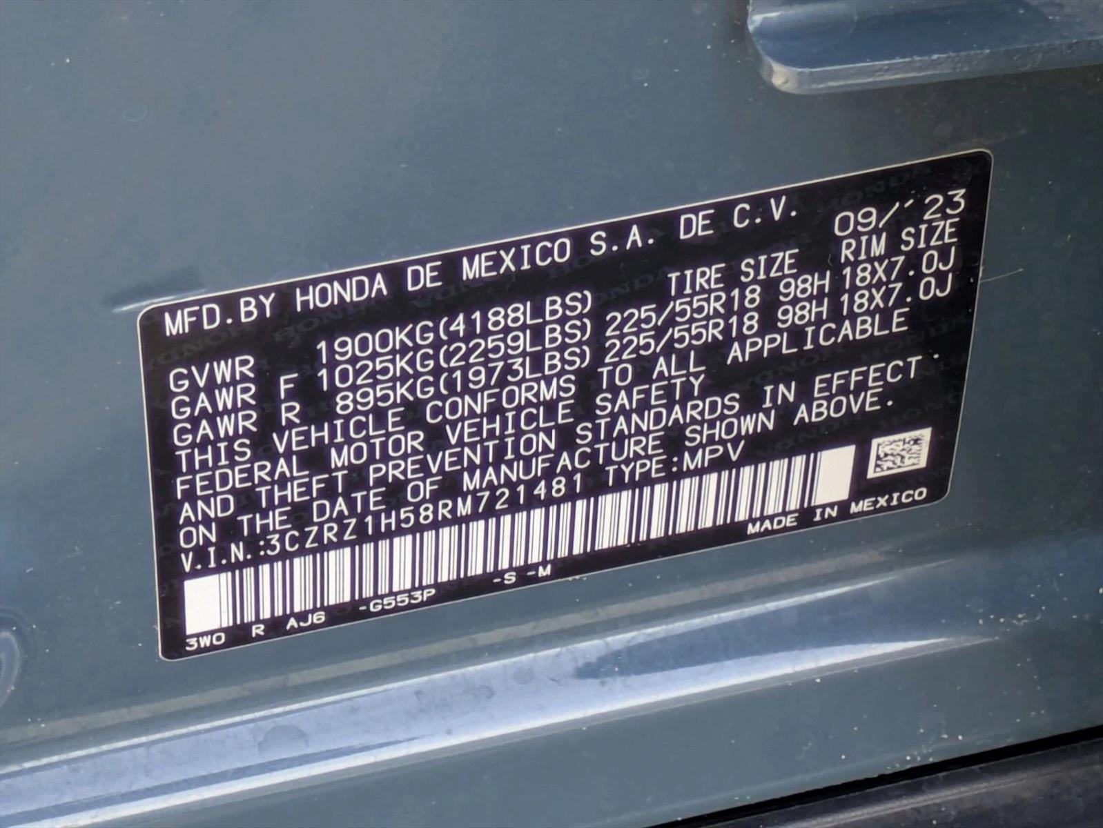 2024 Honda HR-V Sport 2WD CVT
