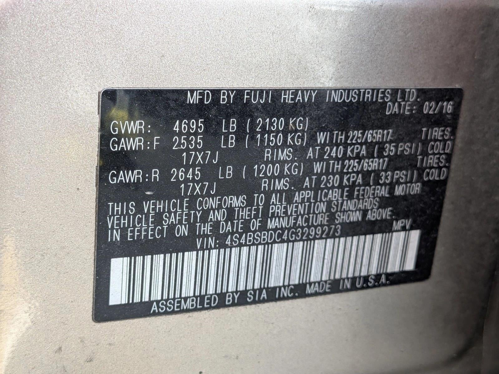 2016 Subaru Outback 2.5i Premium