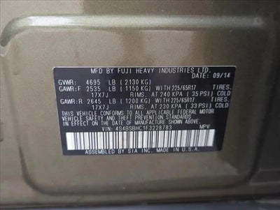 2015 Subaru Outback 2.5i Premium