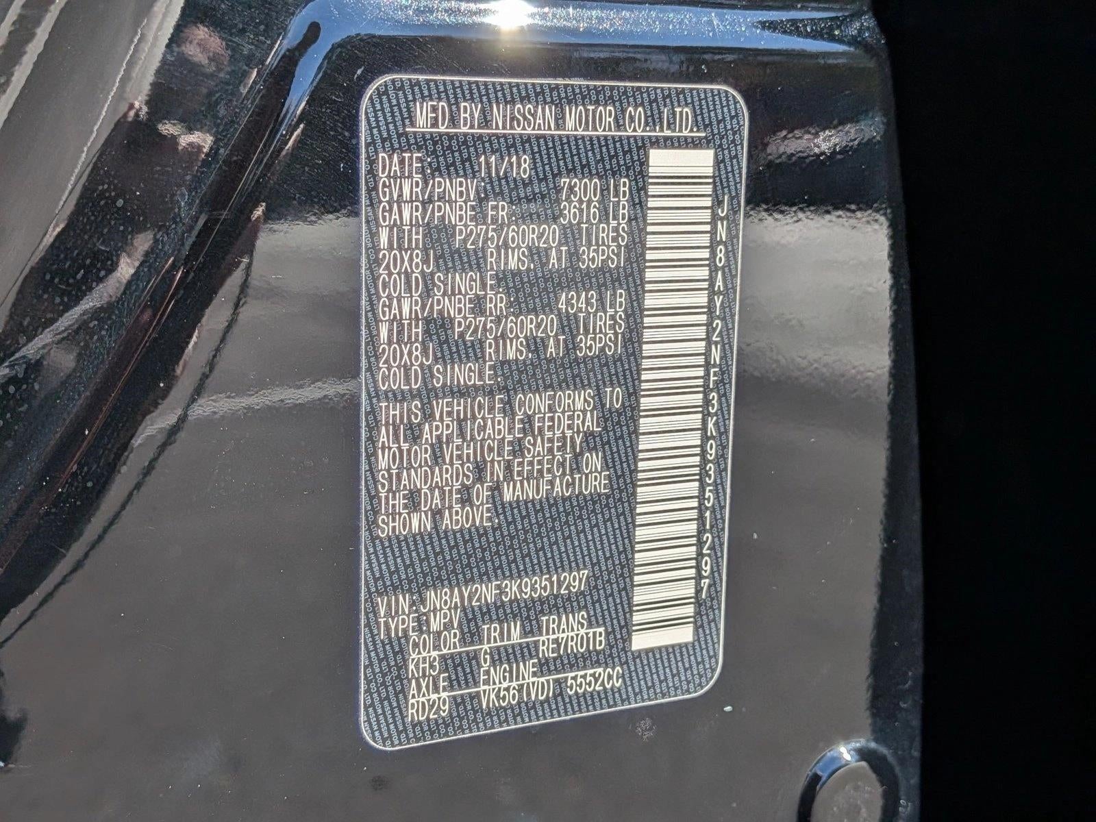 2019 Nissan Armada 4x2 Platinum