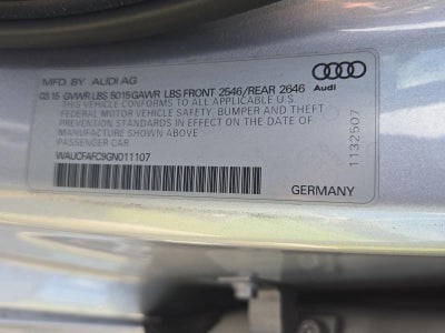 2016 Audi A6 4dr Sdn FrontTrak 2.0T Premium
