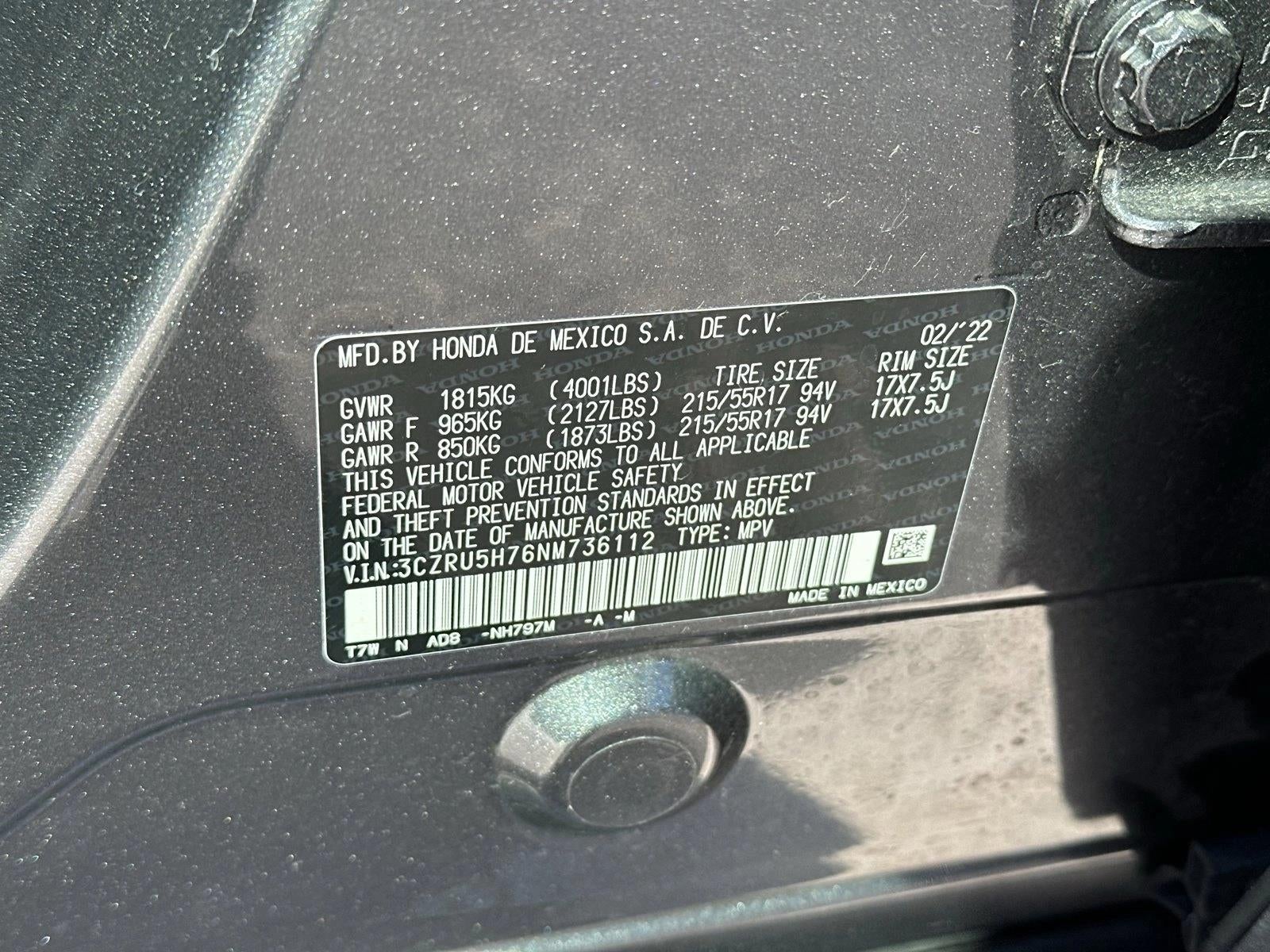 2022 Honda HR-V EX-L 2WD CVT