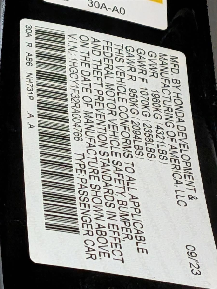 2024 Honda Accord Sedan EX CVT