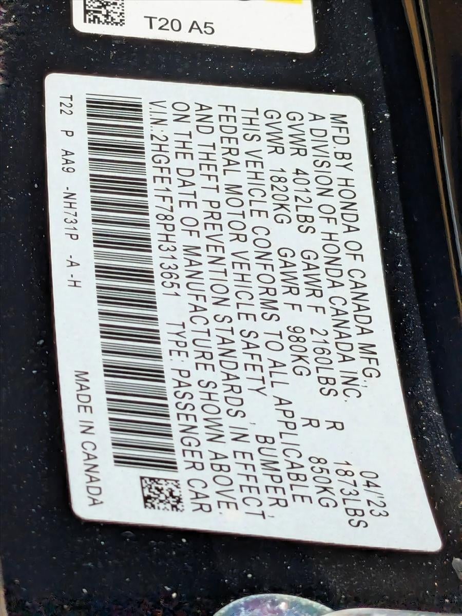 2023 Honda Civic Sedan EX CVT