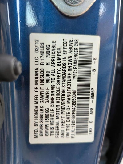 2012 Honda Civic Sedan LX Automatic