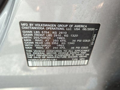 2021 Volkswagen Atlas 2021.5 3.6L V6 SEL FWD