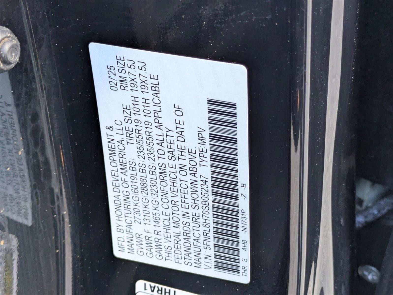2025 Honda Odyssey Sport-L Auto