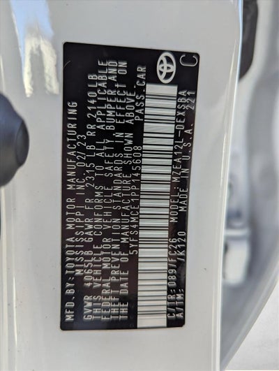 2023 Toyota Corolla SE CVT (Natl)