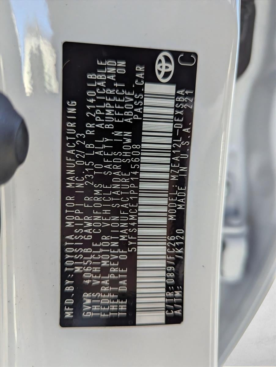 2023 Toyota Corolla SE CVT (Natl)