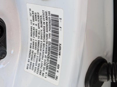 2017 Honda Civic Sedan Touring CVT