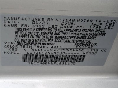 2023 Nissan Versa SV CVT