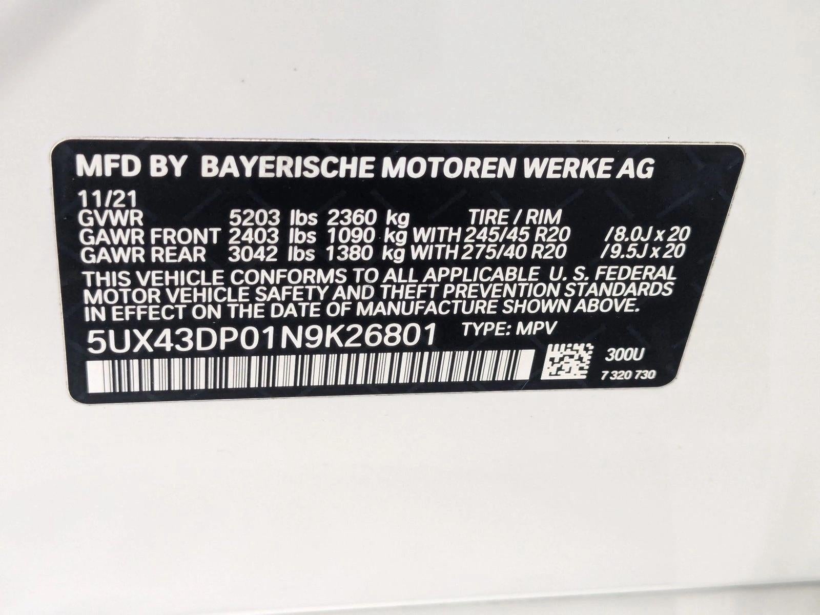 2022 BMW X3 sDrive30i Sports Activity Vehicle