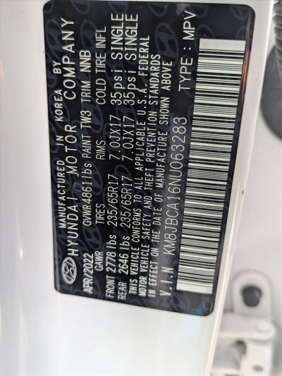 2022 Hyundai TUCSON Hybrid Blue AWD