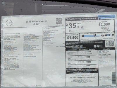 2025 Nissan Versa S CVT