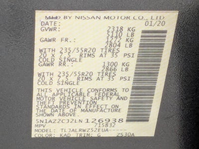 2020 Nissan Murano FWD SL