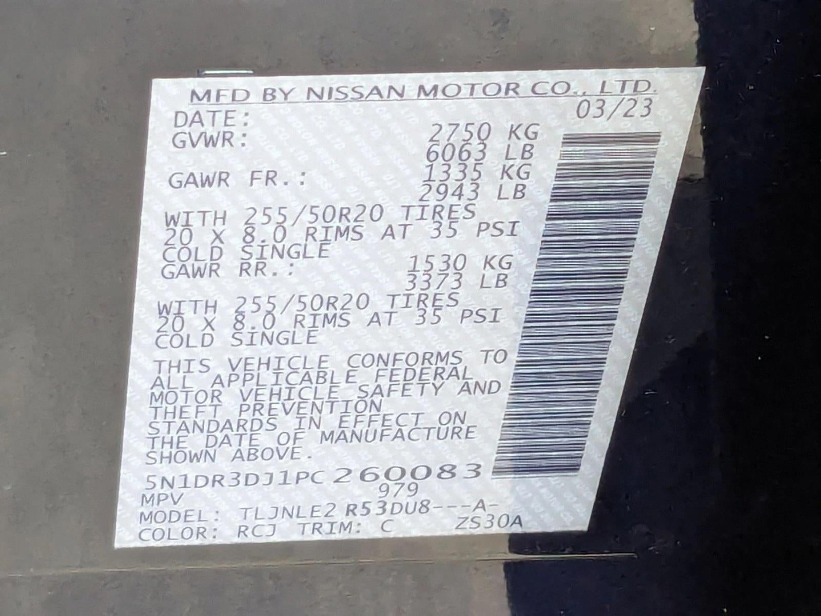 2023 Nissan Pathfinder Platinum 4WD