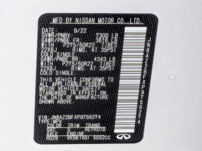 2023 INFINITI QX80 SENSORY RWD