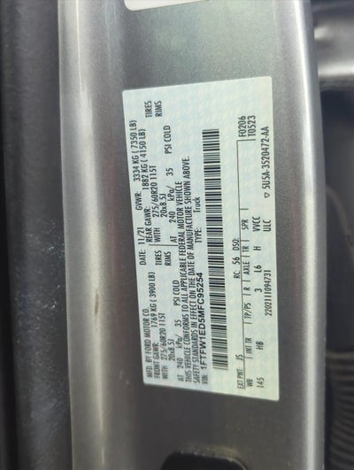 2021 Ford F-150 LARIAT 4WD SuperCrew 5.5' Box