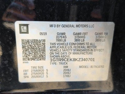 2019 GMC Sierra 1500 Double Cab Standard Box 4-Wheel Drive Elevation