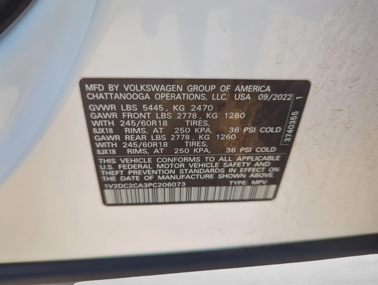 2023 Volkswagen Atlas Cross Sport 2.0T SE FWD