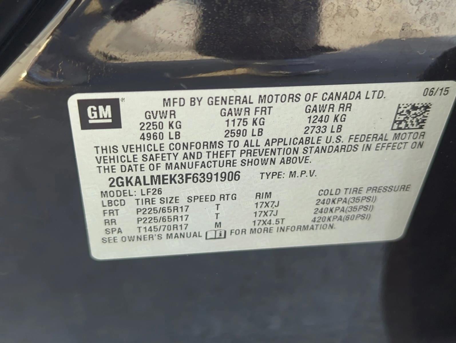 2015 GMC Terrain FWD SLE-1