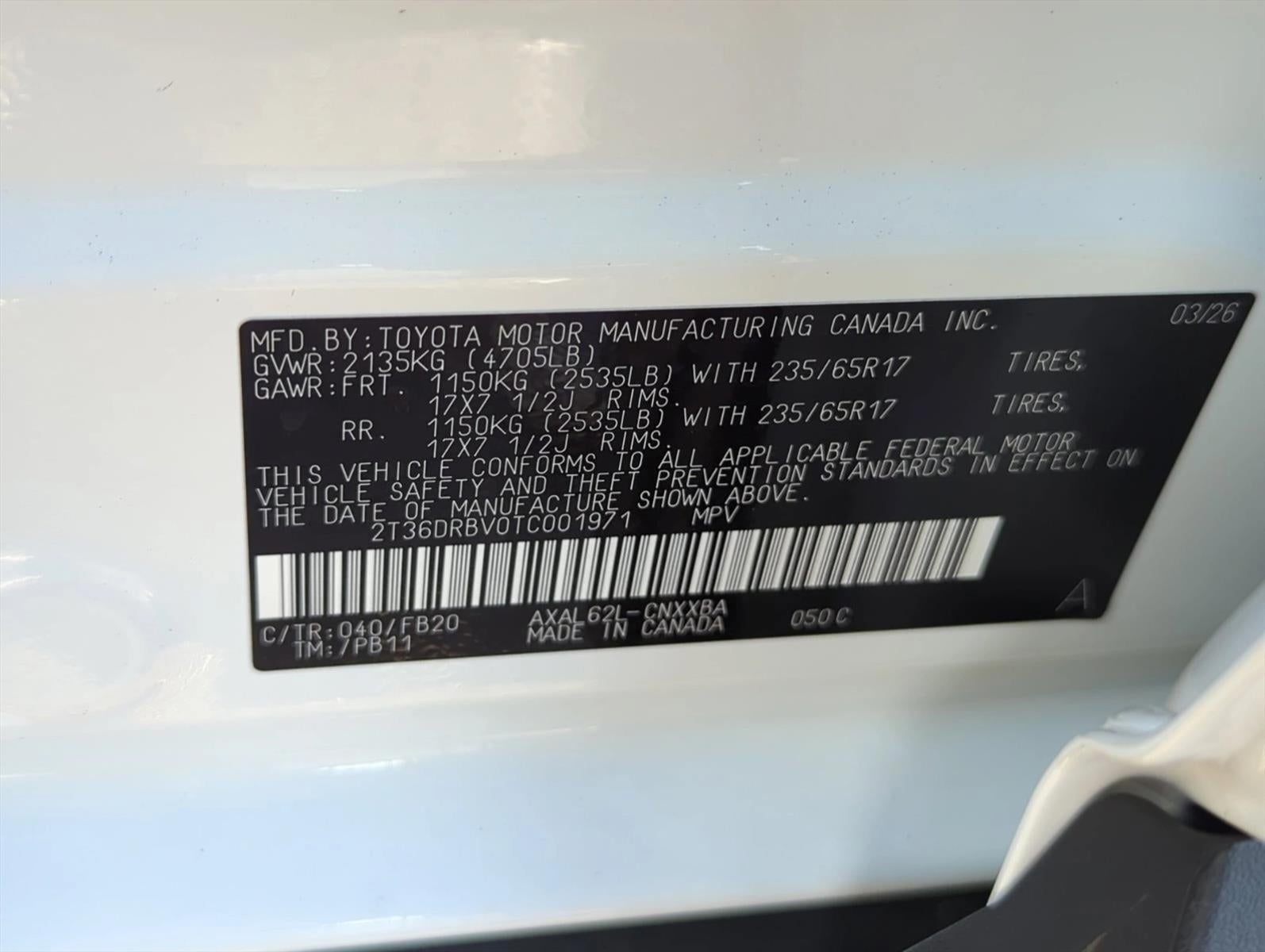 2026 Toyota RAV4 LE FWD (Natl)