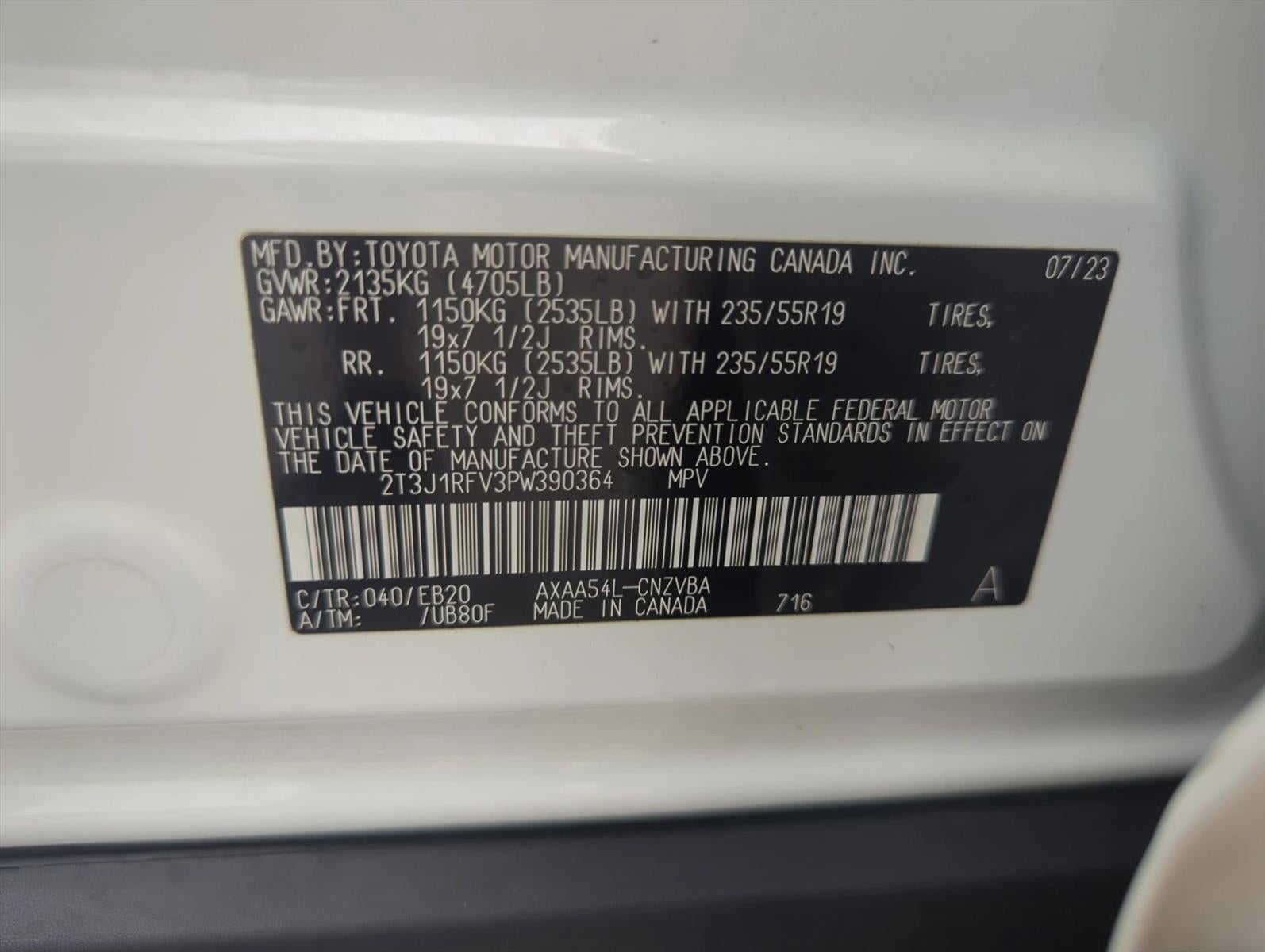 2023 Toyota RAV4 Adventure AWD (Natl)