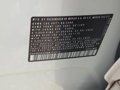 2021 Volkswagen Tiguan 2.0T SEL Premium R-Line 4MOTION