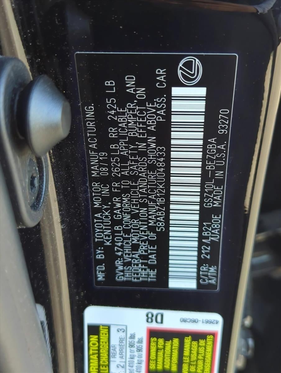 2019 Lexus ES 350 Luxury FWD