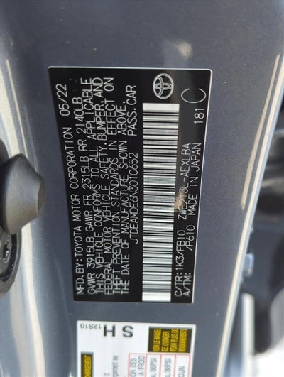 2022 Toyota Corolla Hybrid LE CVT (Natl)