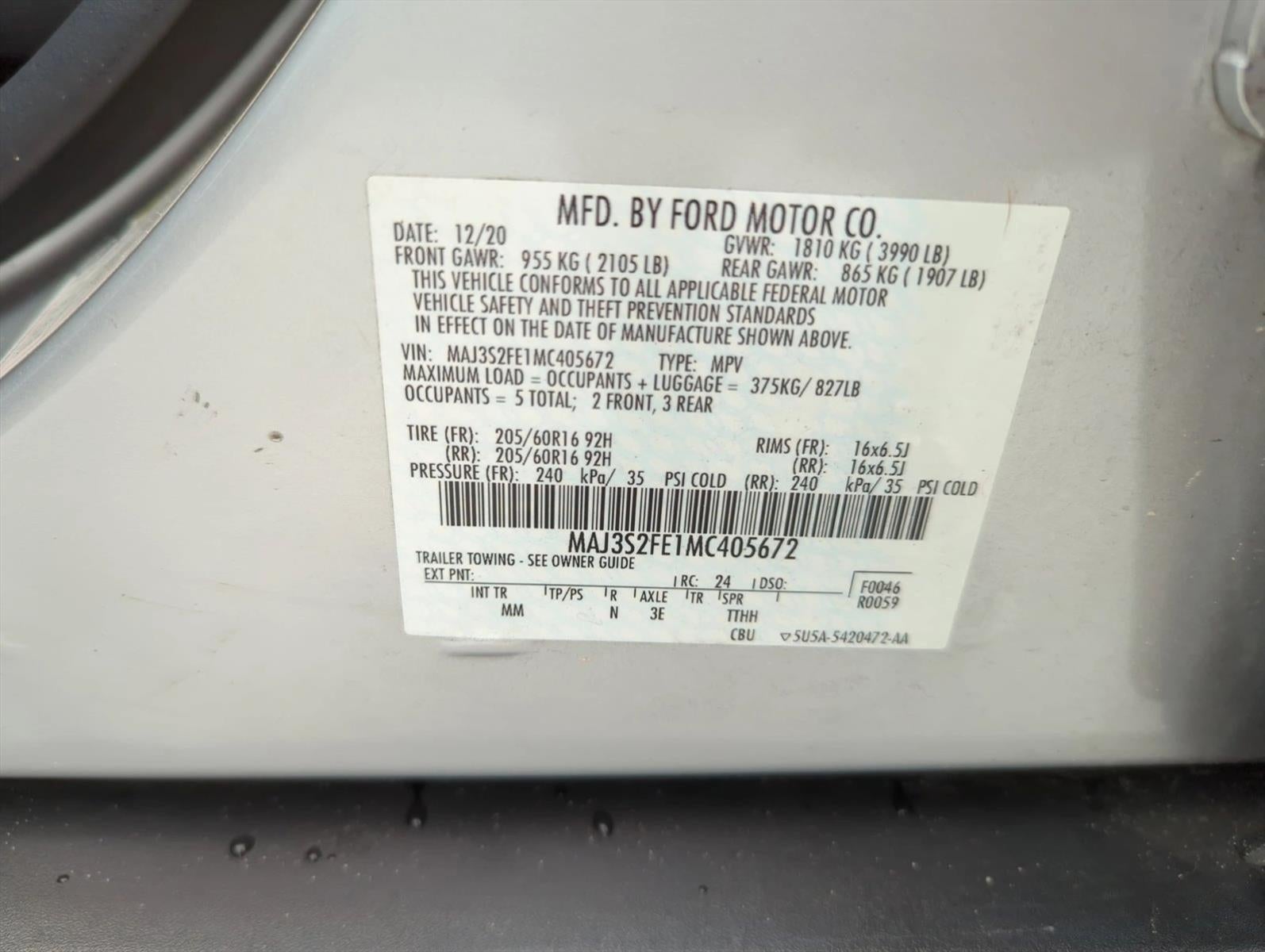 2021 Ford EcoSport S FWD