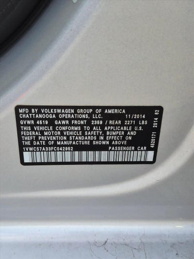 2015 Volkswagen Passat 4dr Sdn 1.8T Auto SEL Premium