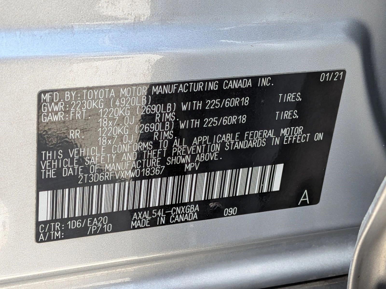 2021 Toyota RAV4 Hybrid Limited AWD (Natl)